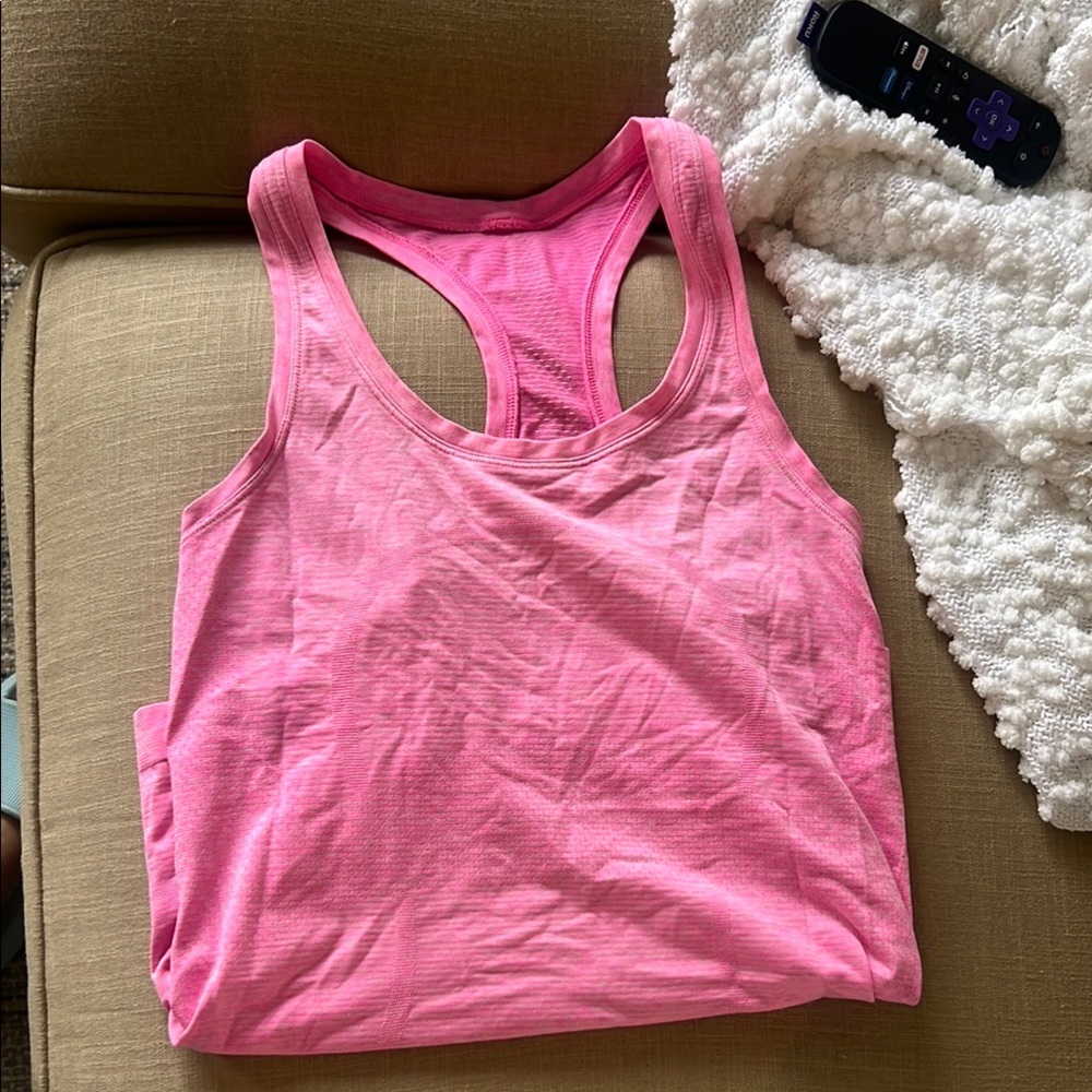 Lululemon Pink Racerback Tank Top